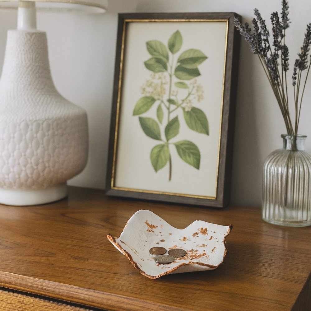 Handcrafted polymer clay coin tray - Picture 2 of 2